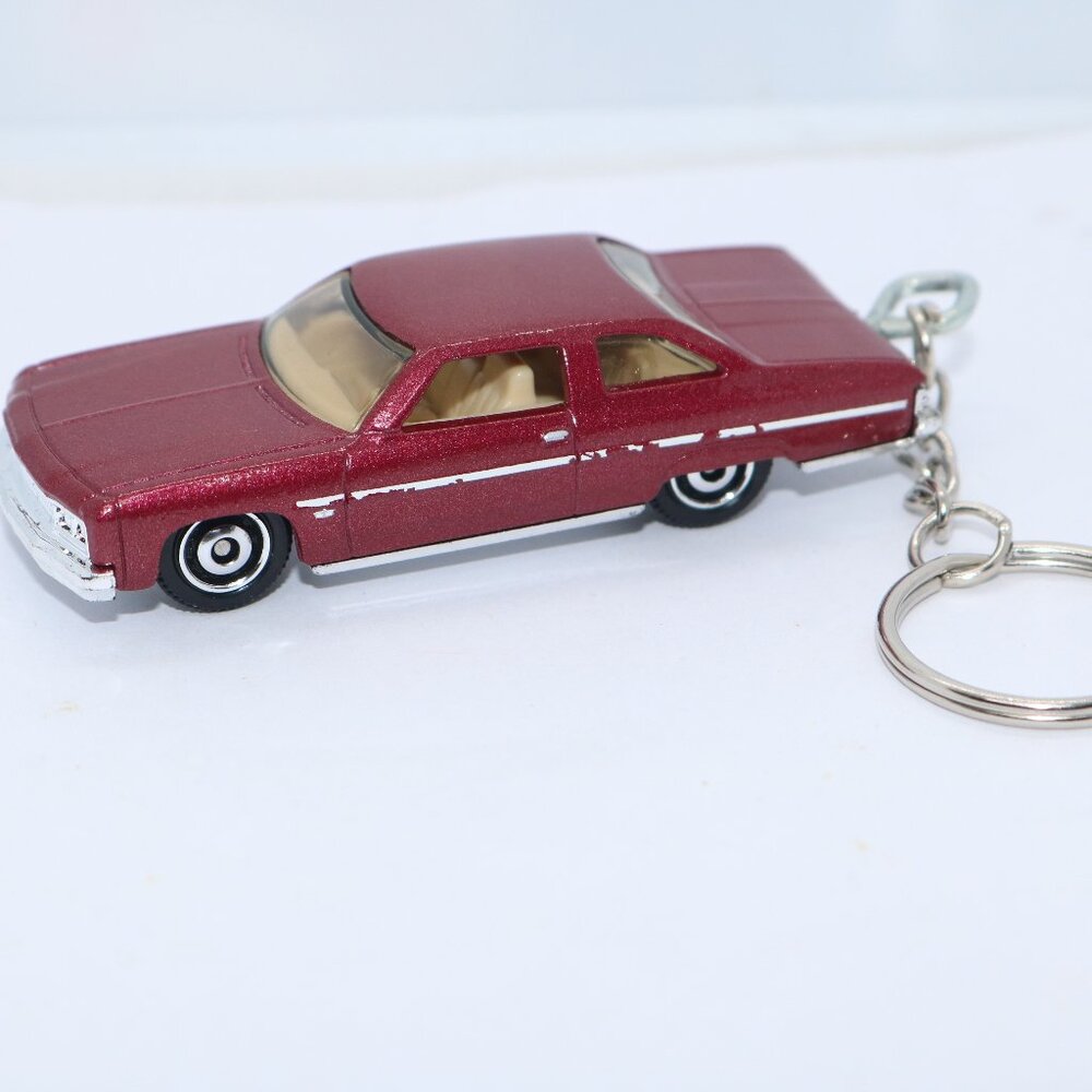 Matchbox custom keychain 1/64 scale 1975 Chevy Caprice
